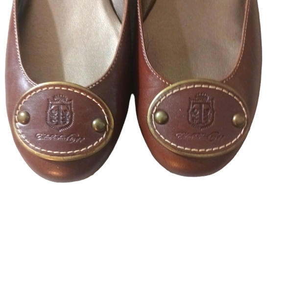 Talbots Ballet Flats Uniss Brown Leather Flats - Picture 3 of 10